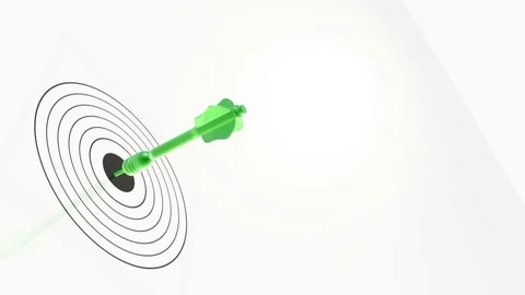 Green dart arrow Stock Footage 104108252