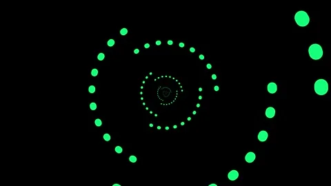 Green Dashed Geometric Tunnel Loop Видео 336926694