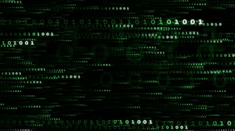 Green Data Stream (Big Horizontal) Stock Footage 576955