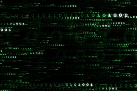 Green Data Stream (Big Horizontal) Stock Footage 576980