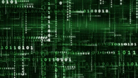 Green Data Stream Stock Footage 89253603