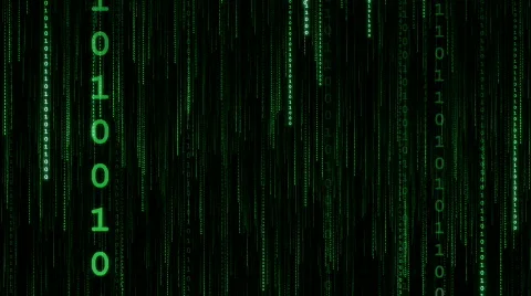 Green Data Stream (Vertical) Stock Footage 576482