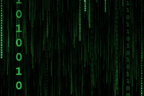 Green Data Stream (Vertical) Stock Footage 576582