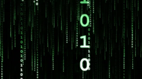 Green Data Stream (Vertical) Stock Footage 577262