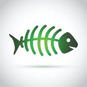 Green dead fish イラスト素材