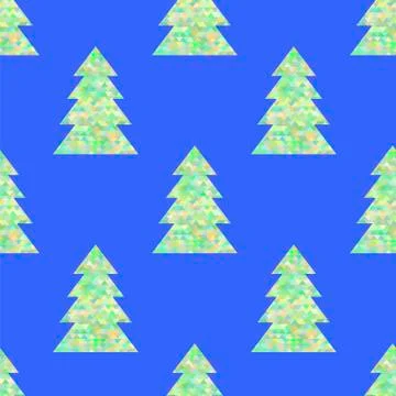 Green Decorative Seamless Pattern Stock Illustration