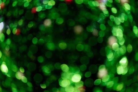 Green defocused lights, background or texture. Foto stock