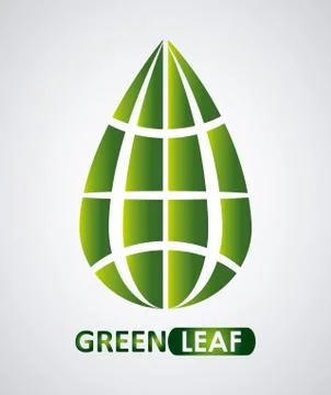 Green design. leaf icon. White background, graphic vector 스톡 일러스트