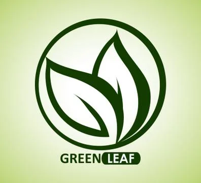 Green design. leaf icon. White background, graphic vector Illustrazione stock