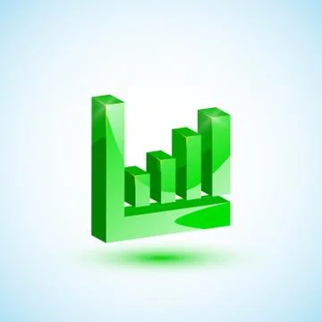 Green diagram Stock-Illustration