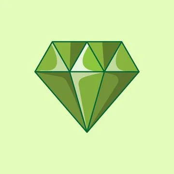 Green Diamond Game Stock Illustration