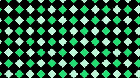 Green Diamond Geometric Pattern on Black Stock Illustration