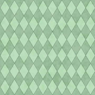 Green diamond shape fabric background Illustrazione stock