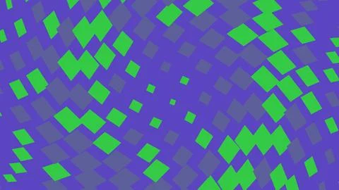 Green diamond shapes pattern on purple background イラスト素材