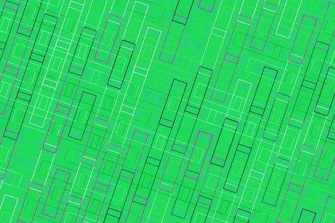 Green digital abstract background with lines and pixels Stock Illustration