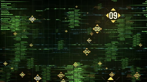 Green digital abstract 库存影片 54136461