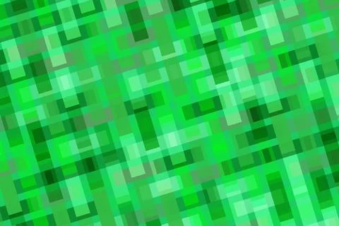Green digital abstract mosaic pattern with pixel squares 스톡 일러스트