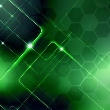 Green digital abstraction  background Stock Illustration