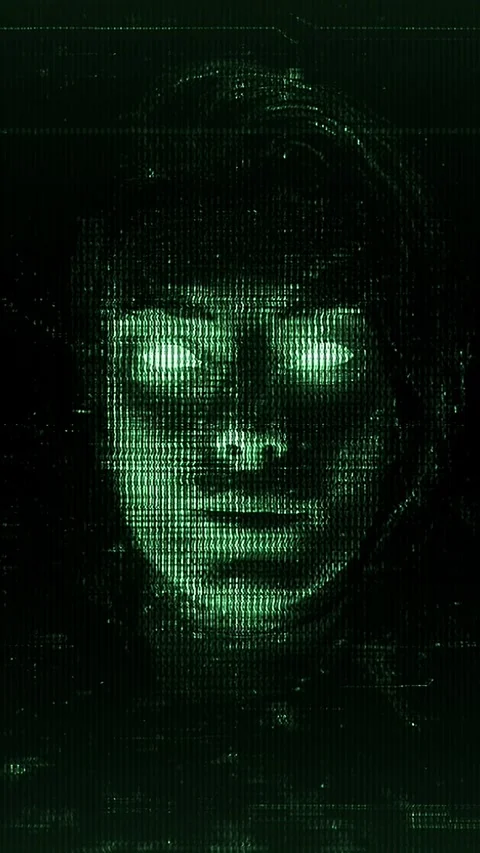 Green Digital Artificial Intelligence Avatar Stock-Footage 294079292