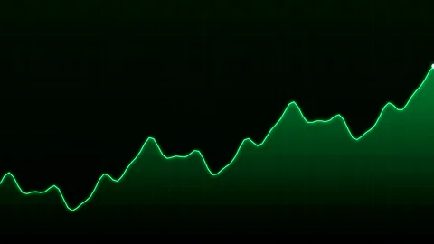 Green digital audio waveform moving on screen stock footage Stock-Footage 346234537