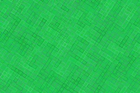 Green digital background with small glowing dots and grid Stock Illustration