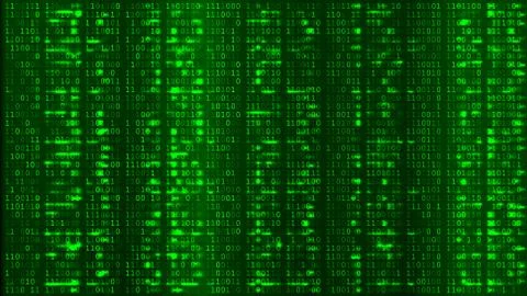 Green Digital BG. Coding or Hacking Concept. Stock Illustration