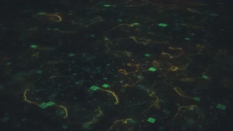 Green Digital Circuit Board Animation 4k Stock Footage 145657287