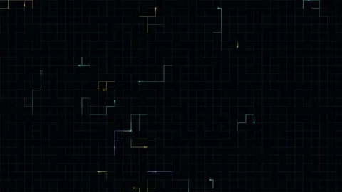 Green digital code matrix rain stream loop Stock-Footage 345943163