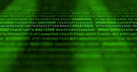 Green digital computer antivirus software application running on a OS ALT Video stock 83327405