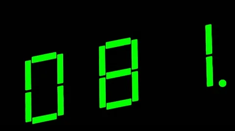 Digital Clock Countdown Stock Video Footage | Royalty Free Digital ...