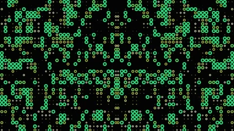 Green Digital Data Grid Matrix Motion Graphic Stock Footage 339450935