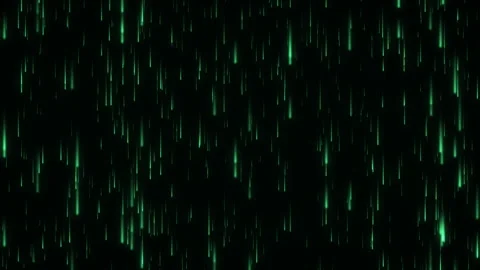 Green digital data stream falling on dark background, 4K loop 库存影片 347110819