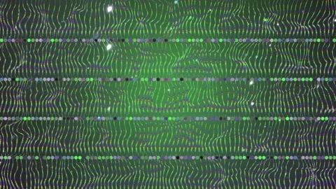 Green Digital Glitch Background With Retro Signal Distortion Stock Footage 333254397