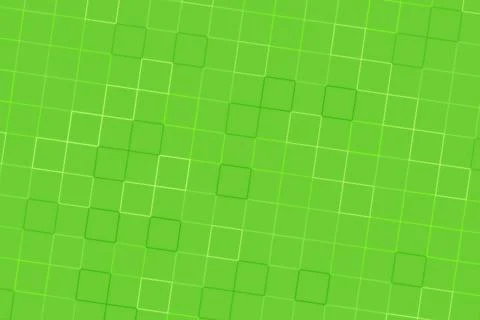 Green digital grid background with glowing squares Stock Illustration