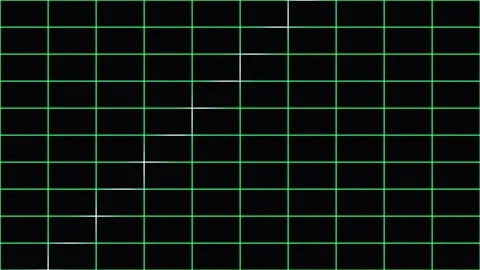 Green digital grid expanding with black center gap during futuristic data a.. Stock Footage 341376590