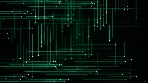 Green digital grid. High-speed seamless loop. Stock Footage 341422155