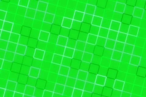 Green digital grid pattern with glowing squares background 스톡 일러스트