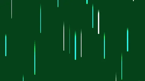Green digital lines rain during a soft focus atmospheric abstract backgroun.. Stock Footage 340944795