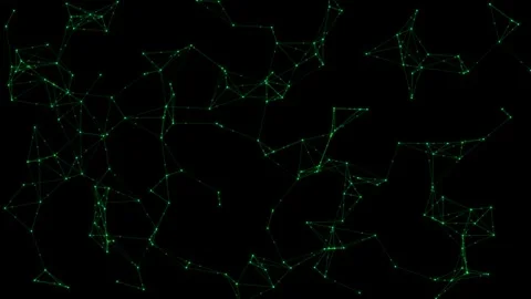 Green Digital Network Connections Abstract Technology Background Stock Footage 337038460