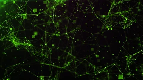 Green digital network connections Stock Footage 318429340