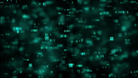 Green Digital Number Code Technology Background Stock Footage 338445564