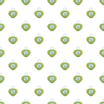 Green digital pet pattern creating retro 90s nostalgia 库存插图