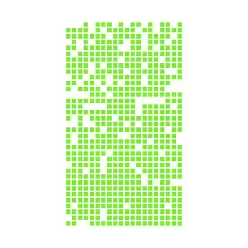 Green digital pixels disintegrating data background effect Stock Illustration
