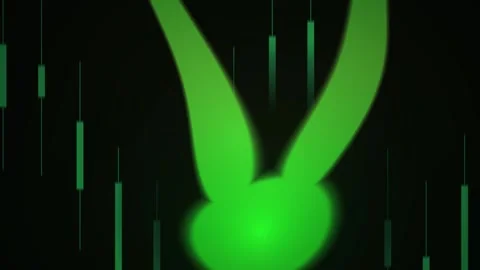 Green digital rain technology background. Stock Footage 335112549
