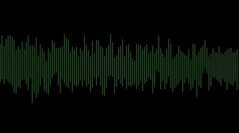 Green digital sound wave Stock Footage 30775072