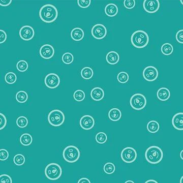 Green Digital speed meter concept icon isolated seamless pattern on green Illustrazione stock