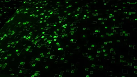 Green Digital Technology Grid Background Stock-Footage 345865465