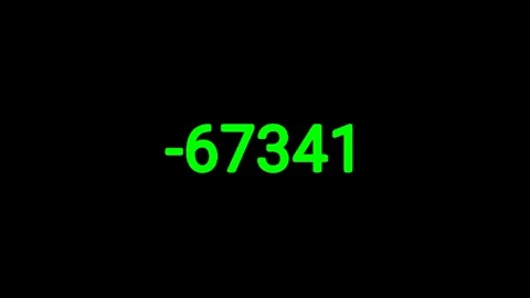 Green digital timer, Numeric sequence animation, Modern data background Stock Footage 337617793