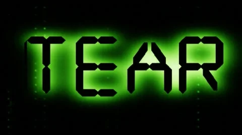 Green digital words video loop Video stock 65824487