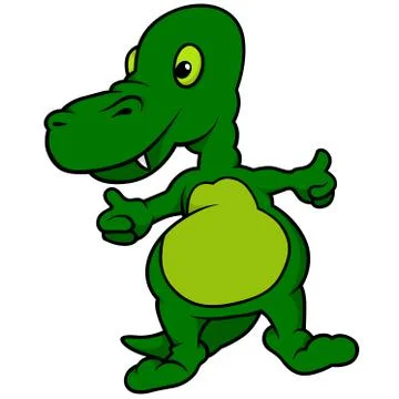 Green Dinosaur Stock Illustration